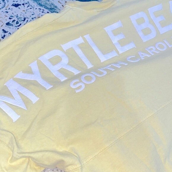 Spirit jersey size small yellow myrtle beach South Carolina top - Picture 7 of 9